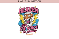 Tiger Bible verse png design for T-shirts Product Image 2