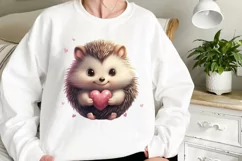 Animals Giving Heart Hand Sign, Watercolor Clipart Product Image 2