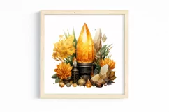 Citrine Crystal and Gemstones Clipart, Wedding Clipart Product Image 2
