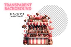 Valentine booths watercolor clipart Product Image 2