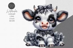 Calf clipart, Farm animals clipart, Cow clipart Product Image 1