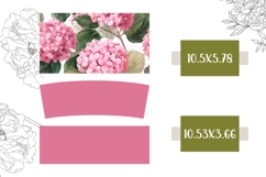 Flowers Tumbler Design, Pink Hydrangea 40 Oz Tumbler Product Image 2
