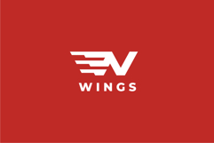 Wings Letter W Logo Design Vector Product Image 2