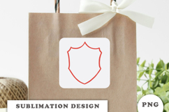 Red Crest Christmas Frame png Product Image 2