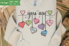 Self Love Valentine PNG Heart Christian | Valentine Quote Product Image 1