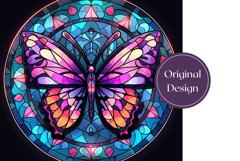 Butterfly Tumbler Wrap Sublimation, Butterfly Sublimation Product Image 2