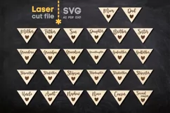 Family Christmas Tree Toy SVG laser cut file for Glowforge Product Image 3