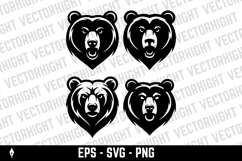 Angry bear head. Grizzly Bear Mascot Head. Design element Product Image 2