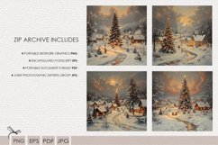Christmas landscape Sublimation - 4 Variations Product Image 2