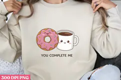 You Complete me PNG, Valentine Sublimation PNG Product Image 1