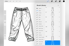 100 Procreate Pants Stamp Brushes Product Image 3
