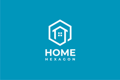 Home Hexagon Logo Design Vector Template Product Image 2