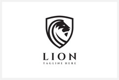 Lion Shield Logo Design Vector Illustration Product Image 2