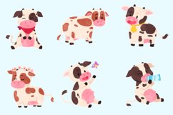 Cute Cows Watercolor Style Clip Art Product Image 2