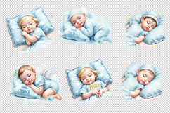 Baby BOY Clipart, Baby Little Prince Clipart Set Product Image 2