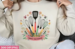 Choose you weapon PNG, Cooking Sublimation PNG Product Image 1