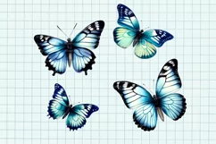 Butterfly clipart, Butterfly PNG, Butterfly painting Product Image 7