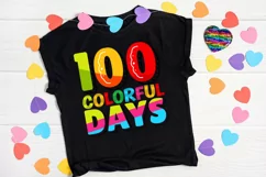 100 colorful days SVG Design, 100 day of school SVG Design Product Image 1