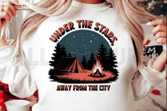 Under The Stars Away From The City PNG, Night Sky PNG Product Image 2