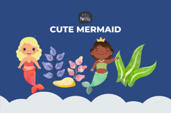 Watercolor Mermaid Clipart Product Image 2
