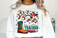 Just a small town Teacher Svg Design | Shirt Svg Product Image 1
