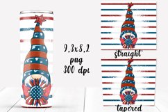 Patriotic Gnome Tumbler design. Sublimation PNG, 20 oz. Product Image 2