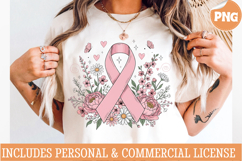 Breast Cancer PNG,Pink Breast Cancer Awareness Design Product Image 2
