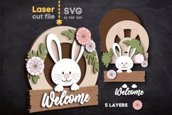 Spring Welcome SVG laser cut files for Glowforge Product Image 2