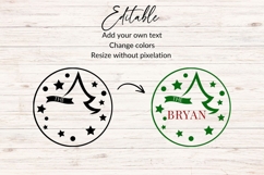 Christmas Family Name SVG - Christmas Tree Product Image 2