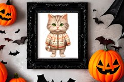 Christmas Cats Sublimation Clipart, Christmas Cats Clipart Product Image 3