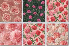 Carnation digital paper Bundle Product Image 2