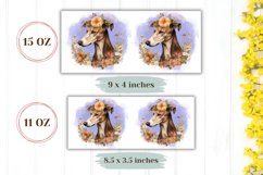 Greyhound Dog Mug Wrap Design, Dog Coffee Cup Sublimation Product Image 2