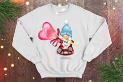 Gnome with a lollipop heart. St. Valentine&#039;s Day. Product Image 2
