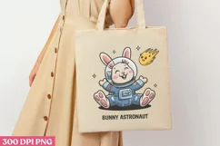 Bunny astronaut PNG, Astronaut Sublimation PNG Product Image 3