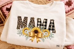 Mama Leopard Floral PNG ,Mama Leopard &amp; Plaid Floral PNG Product Image 3