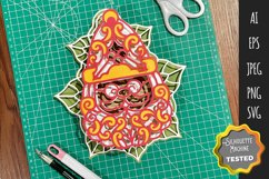 3D Santa Claus, Christmas Layered Papercut SVG for Crafters Product Image 2