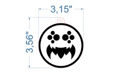 Halloween Ornament SVG laser cut file for Glowforge Product Image 2