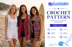 Vintage Lace Crochet Vest Pattern PDF Product Image 4