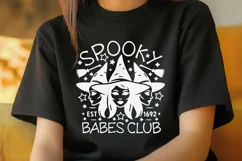 Spooky Babes Club Svg, Funny Halloween Svg, Spooky Season. Product Image 3