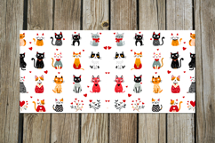 Cute valentine Cat | 4 love mug sublimation designs PLUS Product Image 2