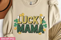 Lucky Mama PNG, St Patricks Day Sublimation PNG Product Image 1