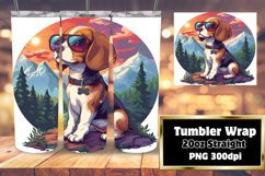 Cute Dog Adventure Tumbler Sublimation - 20oz Product Image 1