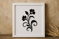 Swirling Floral Decoration SVG Product Image 1