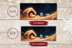 Christian Mug Wrap, Christmas Mug Sublimation Product Image 2