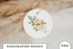 Watercolor Flowers Bouquet png Product Image 2