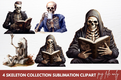 Skeleton Collection Sublimation Clipart Product Image 1