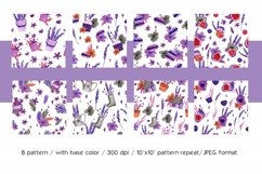 "Purple Cottage" Lavender Digital Papers Product Image 3