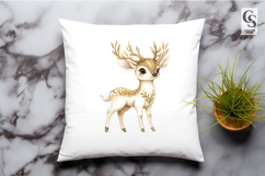 Cute Baby Deer Watercolor Clipart Sublimation PNG Product Image 2