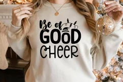 Be of good cheer SVG, Christmas Round Ornaments SVG Product Image 2