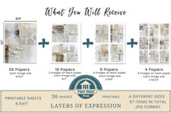 Layers Of Expression: Abstract Digital Printable Pages Product Image 2